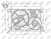 Engine Cooling Fan Unova Fits Volvo V60 V70 XC70 XC60 S60 2.0 D 2.4 3.0 3.2