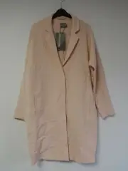 Vero Moda Slouchy Duster Coat Pale Blush Size EU 40 UK 14 rrp £45 DH191 ii 20