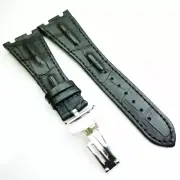28mm Calf Leather 18mm Folding Clasp Strap for AP Royal Oak Offshore 42mm Watch