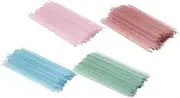 OHPHCALL Nail Art Tools Kit 400pcs Plastic Dotting Tool Sticks for Manicure Set