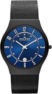 [SKAGEN DENMARK] Men's Grenen Three-Hand Date Watch With Steel Mesh or Leather Band