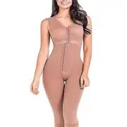 Fajas Colombianas Post Surgery Compression Long Bodysuit Hook And Eupport Spanx Shapewear Thigh Trimmer Pink XXXL