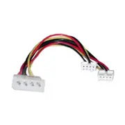 8ware RC-5039 Molex Power Splitter Cable 30cm 2x3.5" to 1x5.25" Male to Female
