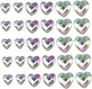 ELAYARD 1 Set Decorative Nail Charm DIY Manicure Accessories with Heart Rhinestones for Elegant Nail Art Decoration for Home Salon Use
