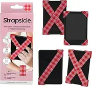 Strapsicle Hand Strap Accessory for Kindles & Kobos - Paperwhite 7-10 Gen + Most Kobo - 2 Straps - Lightweight Grip for Endless Reading Comfort - Medium - Gingham