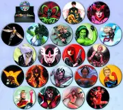 The Women of Marvel Metal Button Assortment of 21 Ata-Boy YOU CHOOSE YOUR BUTTON