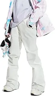 [Haitpant] Women Winter Ski Pants Outdoor Windproof Waterproof Warm Snow Trousers Ski Snowboarding Pants