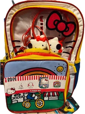 hello kitty backpack 17 Inch With Lunch Bag
