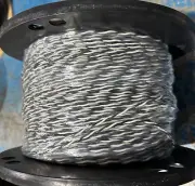 2/16 ga (19str TC) TYPE B PVC HOOK UP WIRE (BLACK & WHITE TWISTED 12 PER FOOT)