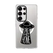 Galaxy S25 Ultra Clear Magnetic Case Take Me To My Planet by cpikoart