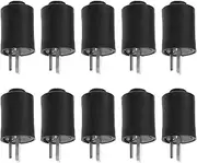 eMagTech 10PCS 2 Pin DIN Male Speaker Plug Loudspeaker Cable Plug for Loudspeakers Amplifiers Subwoofer Amplifier Computers PC DVD Player Game Console Keyboard