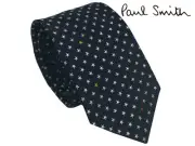 ya20 Paul Smith M1A 0Tie Et165 Men Tie Stars Black Multicolor Microstar Pattern
