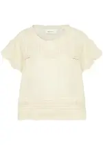Skall Studio Sienna Linen Blouse - Cream - 42 (UK14 / L) 42 (UK14 / L)