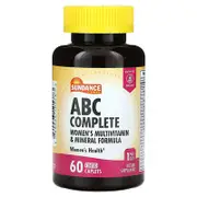 Sundance Vitamins, ABC Complete, Women's Multivitamin & Mineral Formula, 60 Coated Caplets