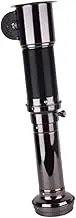 Leefasy Adjustable BBQ Exhaust Pipe Stainless Steel Flexible Design for Commercial Use 0.7-2.2M, Black