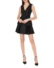 Milly Mixed Media Minidress