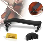 Collapsible Violin Shoulder Rest for 1/2-1/4 Size, Height Adjustable Feet,