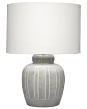 Jamie Young Arthur Ceramic Table Lamp with Linen Shade NoSize NoColor