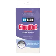 Hy-Clor CLEAR TABS Clears Cloudy Pool Water Ideal for Sand Filters - Twin Pack