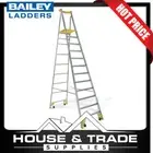 Bailey Platform Ladder 3.5m 12 Step Aluminium Stepladder P170 FS13545