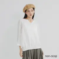 在飛比找momo購物網優惠-【non-stop】簡約日常七分袖襯衫-2色