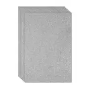 6Pcs 2mm(1/10") Glitter Foam Sheet Gray Non Adhesive, 16x24inch(40x60cm)