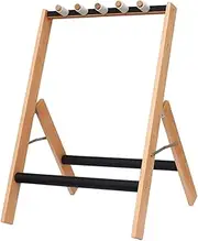 Hellery Folding Guitar Rack for Various Instruments, Portable Holder for Electric and Acoustic Guitars, hold 3 Guitar