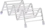LALADEFIEE Tortilla Rack Taco Racks Serving Tray Taco Baking Rack for Tortillas Tacos Holders Shape Shells Taco Holder Home Steel Restaurant Fajita Corn Tortillas Mexican Pancake Rack Silver