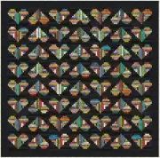 JANTUNG - 116" x 115" - Quilt-Addicts Pre-cut Patchwork Quilt Kit