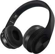Bluetooth Headphones, Waterproof HD Stereo Sound Sports Wireless in Ear Earbuds with Mic, Passive Noise Cancelling Headsets, 9 Hours Battery for Gym Running Workout Men, Women absolute black