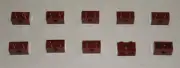 LEGO NEW 1x2 Dark Red Technic Brick Axle Hole (10x) 4539059 Brick 31493