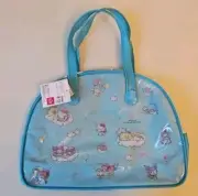 Sanrio Characters Pool Bag Vinyl Light Blue Tote Hello Kitty Kuromi From Japan