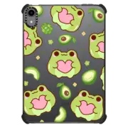 iPad mini (6th gen) iPad Impact Case Cute Frog Holding A Heart with Avocado - Kawaii Animal with Pink Fruit & Love