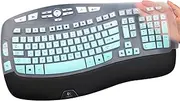 Logitech K350 MK550 MK570 Wireless Wave Keyboard Cover - Protective Skin Accessories - OmbreMint
