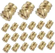 iplusmile Threaded Inserts for Plastic 50 Pcs Copper Nut Inserts Heat Sink Nuts *4.6 * 5.69 Easy Fixing