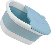 Healvian Practical Folding Massage Foot Bath Basin for Boys and Girls Foot Tub Points Blue