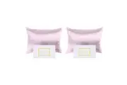 2PK Royal Comfort Pure Silk Pillowcase Single Pack Cover/Protector 51x76cm Lilac
