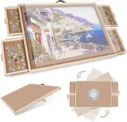2-in-1 Jigsaw Puzzle Board,Tilting & Rotating Puzzle Board for Adults Gifts, Woo