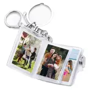 4X(1 PCS 16 Pictures Book Holder KeyringV DIY Gifts for Boyfriend3565