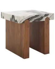 Safavieh Couture Ellebeth Marble Top Accent Table