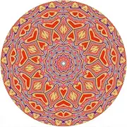 Slipmat Slip Mat Scratch Pad Felt for Any 12" LP DJ Vinyl Turntable Record Player Custom Graphical - Kaleidoscope 3