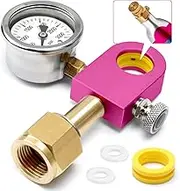 Soda Refill Adapter for Filling Soda maker pink Co2 Cylinder, CO2 refilling Adapter Compatible with DUO Terra Art pink soda Cylinder, Purple upgraded