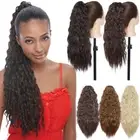 Lady Long Hair Ponytail Clip In as Real Human Hair Extensions Drawstring Piece