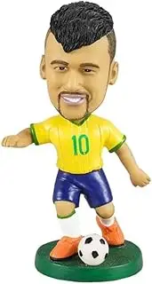 WittsY Brazilian National Football Team Neymar-10 Soccer Jersey Numbe, 13cm bobblehead Standard Figure