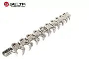 E-CAR Taiwan 10pc 3/8" Dr Cr-V Crowfoot Wrench:10-11-12-13-14-15-16-17-18-19mm