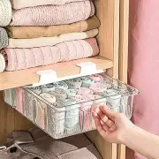 Plastic Underwear Storage Box Drawer Type Wardrobe Organizer for Home