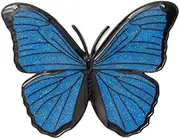 [Belons] Women's Brooch Blue Butterfly Alloy Enamel Brooch Girls Pin Safety Pin Jewellery Brooch, Metal Metal enamel