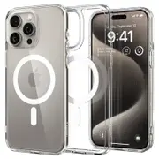 Case Clear Magnetic Shockproof Cover - For Apple iPhone 11 Pro Max (Clear)