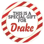 This is a Special Gift for Drake - Circle Sticker Decal 3 Inch - Christmas