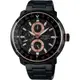 WIRED SOLIDITY 時尚黑鋼200米限量腕錶(AY8037X1)-鍍黑/44mm